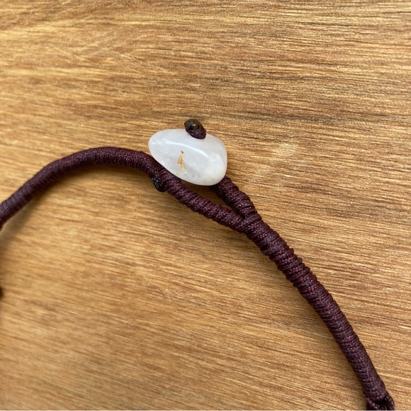 Three Strand Stone Necklace - Picture 4 of 6